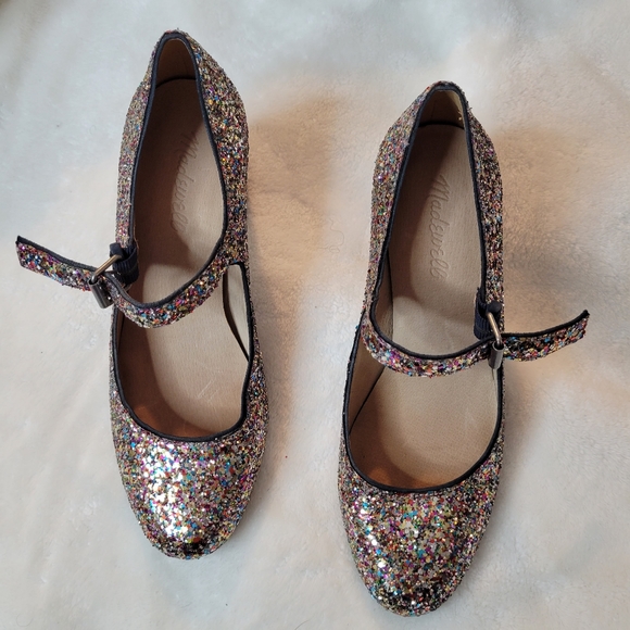 Madewell The Zelda Mary Jane in Glitter 6.5 - Picture 4 of 11